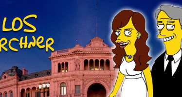 Cristina y Nestor aparecerían en los Simpson como presidentes corruptos